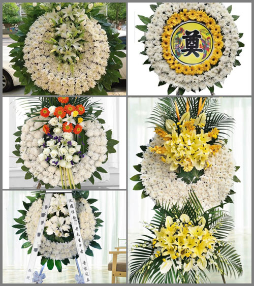 山西朔州朔城区小平易乡杨涧村花圈速递